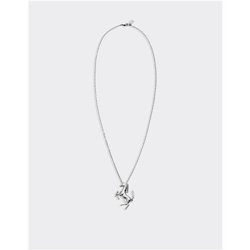 Ferrari collana con cavallino rampante - collane charcoal