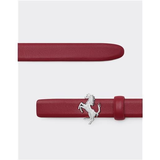 Ferrari cintura sottile in nappa - female cinture rosso maison 90