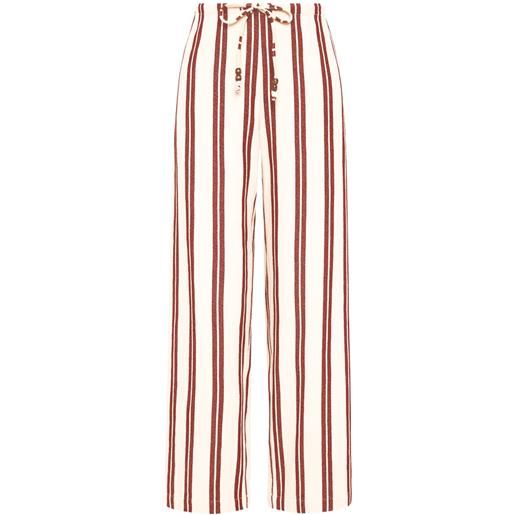 The Upside pantaloni baja charli a righe - toni neutri