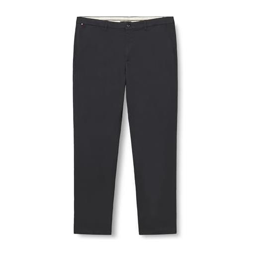 Tommy Hilfiger uomo pantaloni chino denton printed structure straight fit, beige (sandalwood), 32w/35l