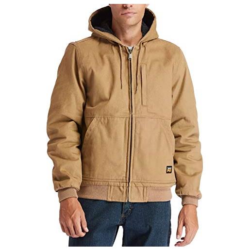 Timberland PRO men's a1vb4 gritman canvas hooded jacket - xx-large - dark wheat