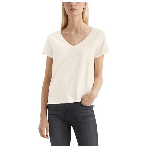 Marc O'Polo marc oߴpolo denim donna t-shirt in cotone bio con scollo a v, grigio (grau), m