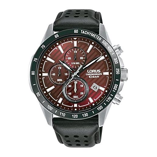 Lorus da Uomo Abito Cronografo Orologio Cinturino in Pelle Nero (modello No. | Acquisti Online su
