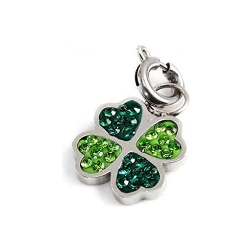 Charm pendente in argento Luì verde-Mijn bedels-per il tuo braccial