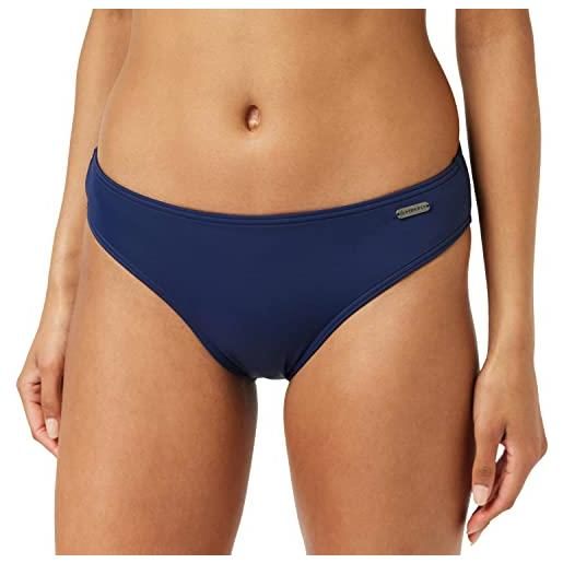 Lovache Pantaloncini da bagno a vita alta da donna increspati Boyleg controllo pancia slip bikini, Nero , S