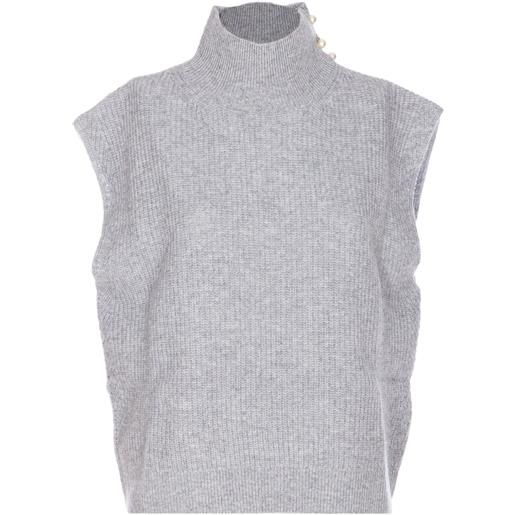 LIU JO canotta con decorazione - grigio