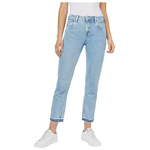 Pepe Jeans violet, jeans donna, blu (denim-vs3), 31w / 32l