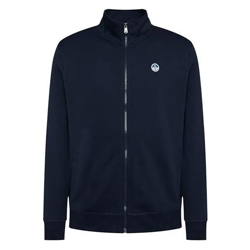 NORTH SAILS felpa con zip uomo blu