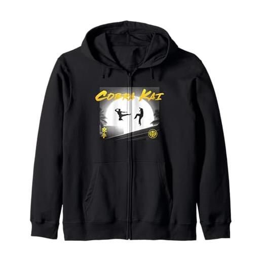 Cobra Kai Distressed Bianca Unisex Maglietta da Baseball
