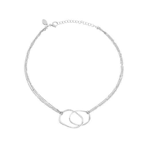 Breil JOIN UP Collana Donna In Acciaio Colorato Oro IP - Gioiello A Maglie Rettangolari Vintage - Lunghezza 45 Cm - Ideale Come Regalo Idea Donna