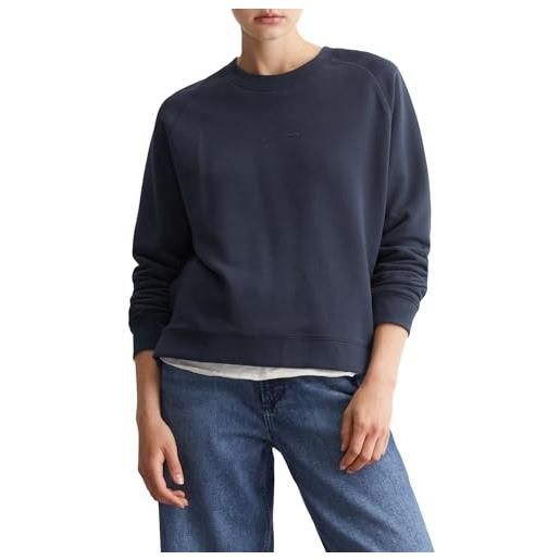 Marc O'Polo marc oߴpolo denim donna felpa in cotone bio relaxed fit, blu (navy teal), xxl