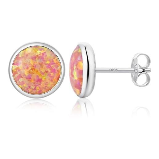 Delicata Collana In Opale Dorato Da Donna, Minimalista, In Argento, Con - Foto 11