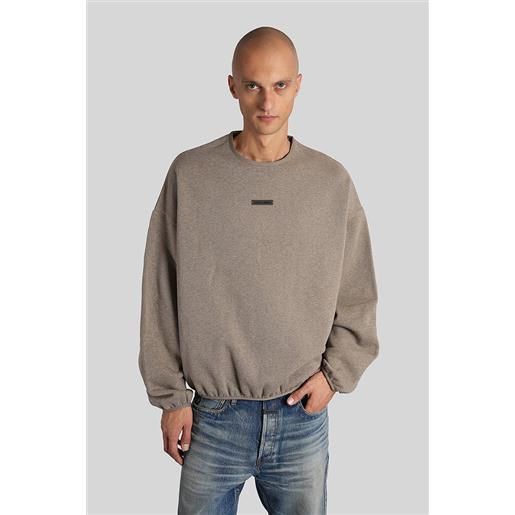 Fear of God Essentials felpa in cotone grigio