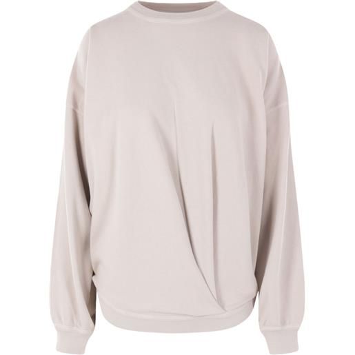 MARANT ÉTOILE felpa sauria drappeggiata - toni neutri