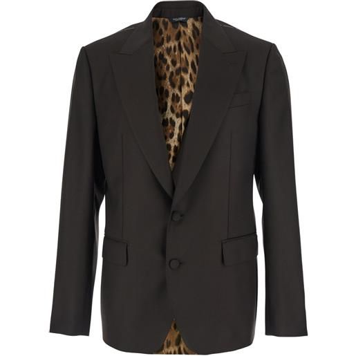 Dolce & Gabbana giacca sicilia sartoriale - marrone