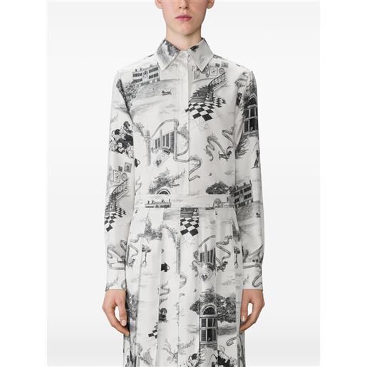 Thom Browne camicia con stampa - bianco