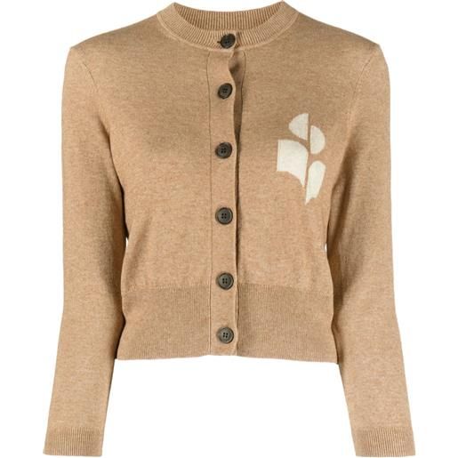 MARANT ÉTOILE cardigan crop newton - toni neutri