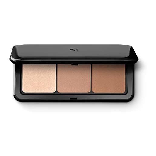 Kiko milano contour obsession palette 03 | palette viso con 2 polveri per scolpire e 1 illuminante