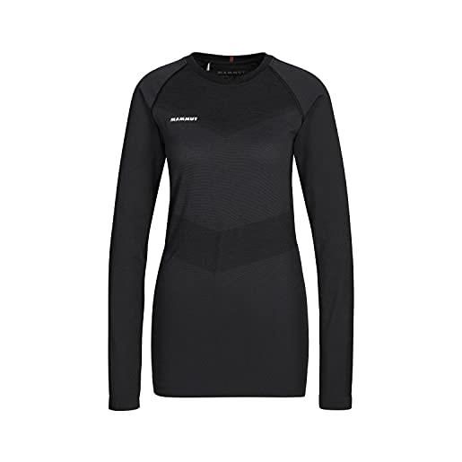 Mammut trift a maniche lunghe da donna, nero, s