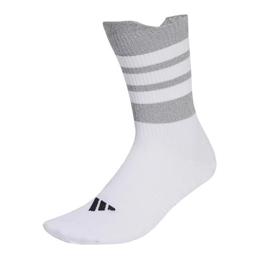 adidas unisex - adulto runxreflective sock 1pp, white/reflective silver/black, 45-48