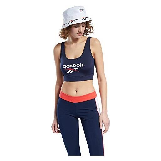Reebok cl f vector bralette reggiseno sportivo, da donna, vecnav, xs