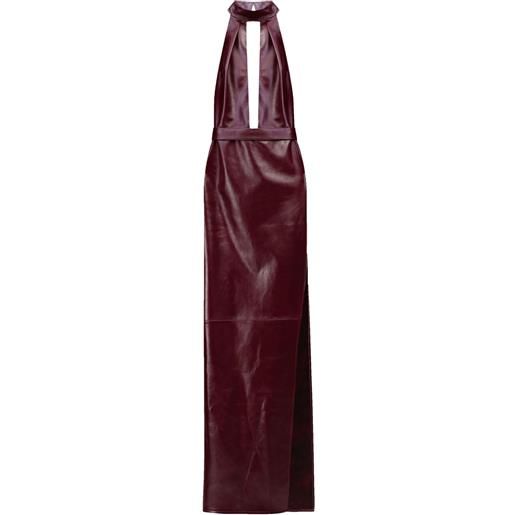The New Arrivals Ilkyaz Ozel abito lungo nessa con scollo all'americana - rosso