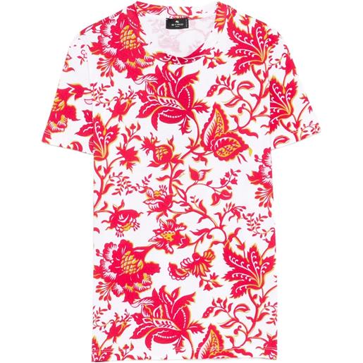 ETRO t-shirt a fiori - bianco