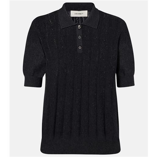Lisa Yang polo cristine in cotone e cashmere