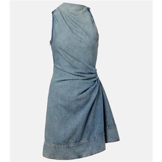 McQueen abito corto di jeans