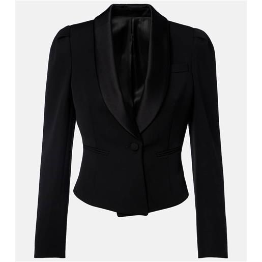 McQueen blazer cropped in lana