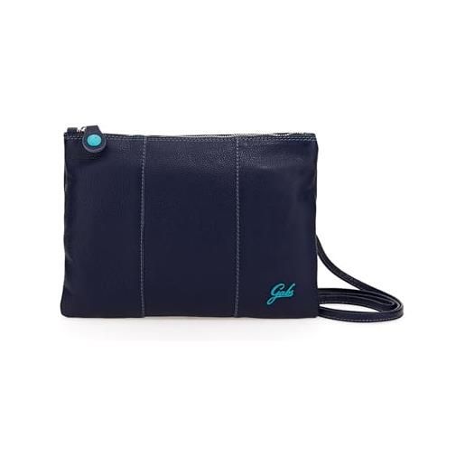 Gabs pochette borsetta mano tracolla beyonce small pelle made in italy (bluette)