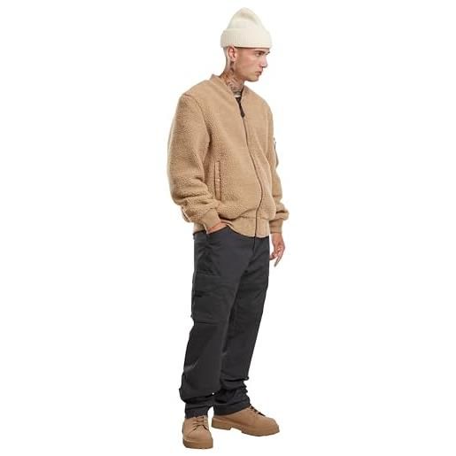 Brandit ma1 sherpa jacket, uomo, camel, l