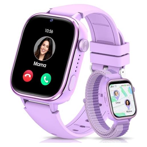 JUBUNRER Smartwatch Bambini GPS IP68 Impermeabile Smartwatch Bambina