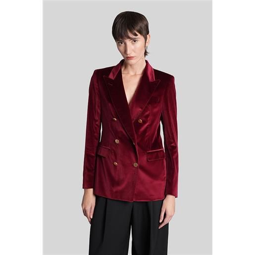Tagliatore 0205 blazer j-parigi10b in velluto bordeaux