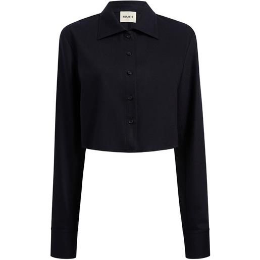 KHAITE blusa crop