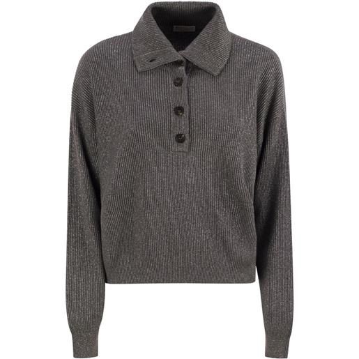 Brunello Cucinelli maglione a collo alto - grigio