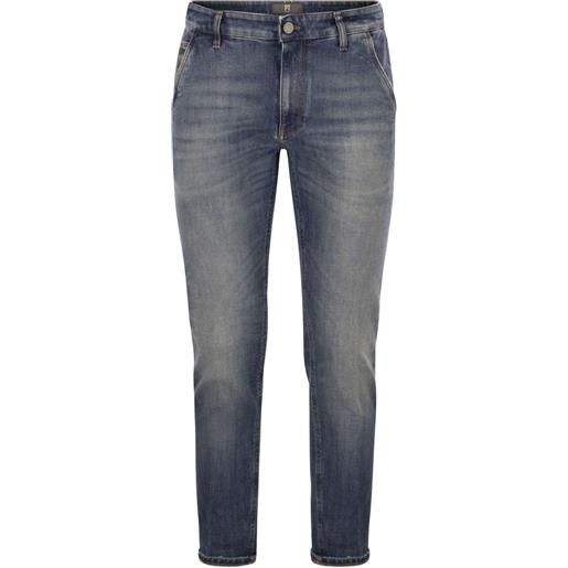 PT Torino jeans indie con cinque tasche - blu
