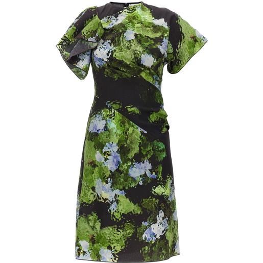 Victoria Beckham abito a fiori - verde