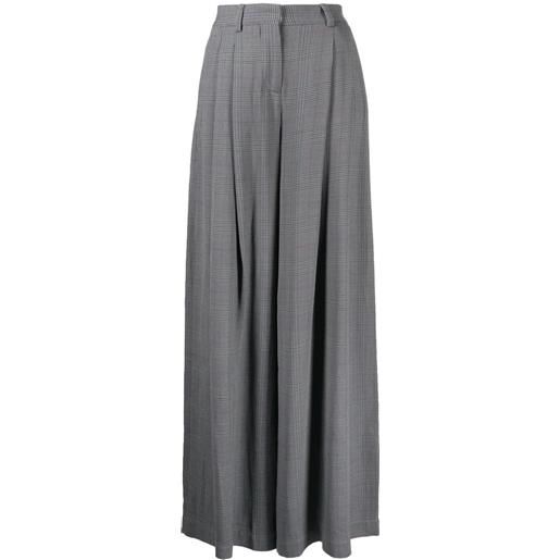 Off-White pantaloni a gamba ampia - grigio