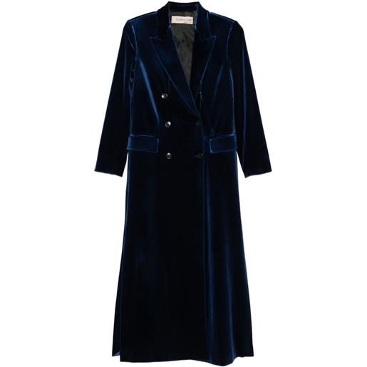 Blanca Vita cappotto doppiopetto - blu
