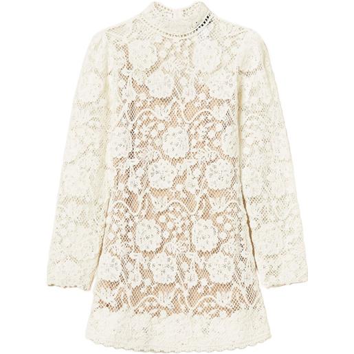 TWINSET abito corto a fiori - bianco