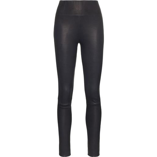 Sprwmn leggings con vita alta - blu