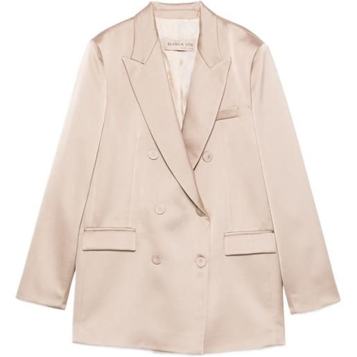 Blanca Vita blazer doppiopetto - toni neutri