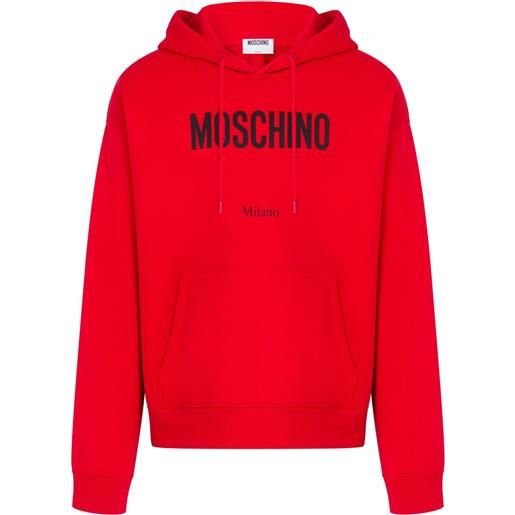 Moschino felpa con cappuccio - rosso