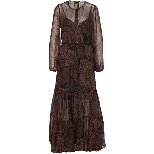 PINKO abito lungo - marrone