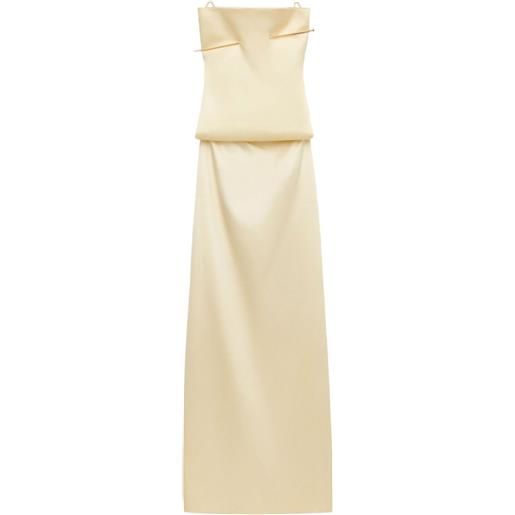 LOEWE abito pin lungo con schiena scoperta - toni neutri