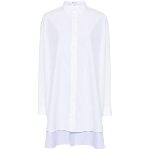 LOEWE chemisier a strati - bianco