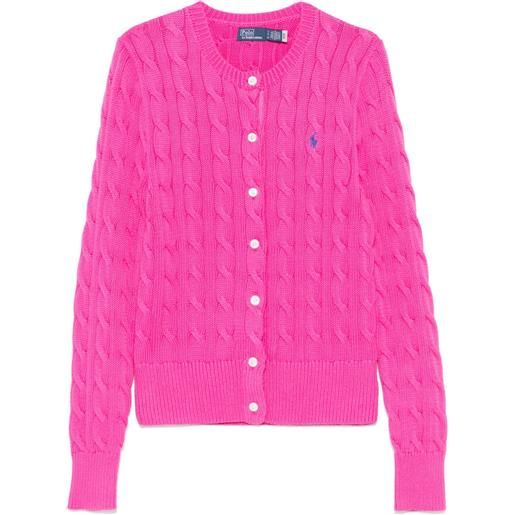 Polo Ralph Lauren cardigan con ricamo polo pony - rosa