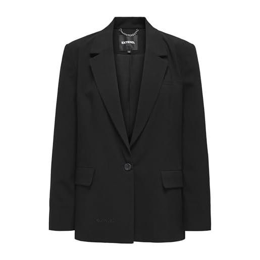ONLY onlreva l/s ela ovs blazer xt tlr, nero, 48 donna