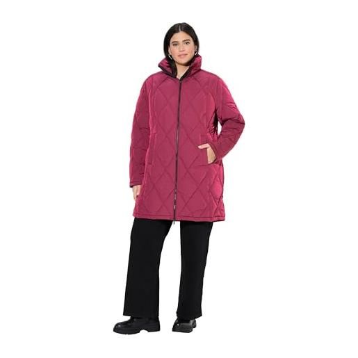 Ulla Popken giacca da donna taglie forti plus size hyprar, impermeabile, cappuccio 841363, blu notte, 46-48